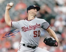 AUSTIN VOTH   WASHINGTON NATIONALS  ACTION SIGNED 8x10