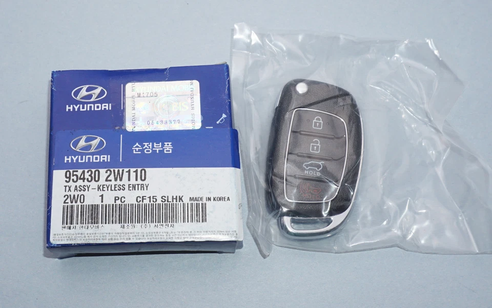 NUEVO EN CAJA OEM 2017 HYUNDAI SANTA FE LLAVE ABATIBLE MANDO A DISTANCIA SIN LLAVE 95430-2W110 Foto 2 de 4