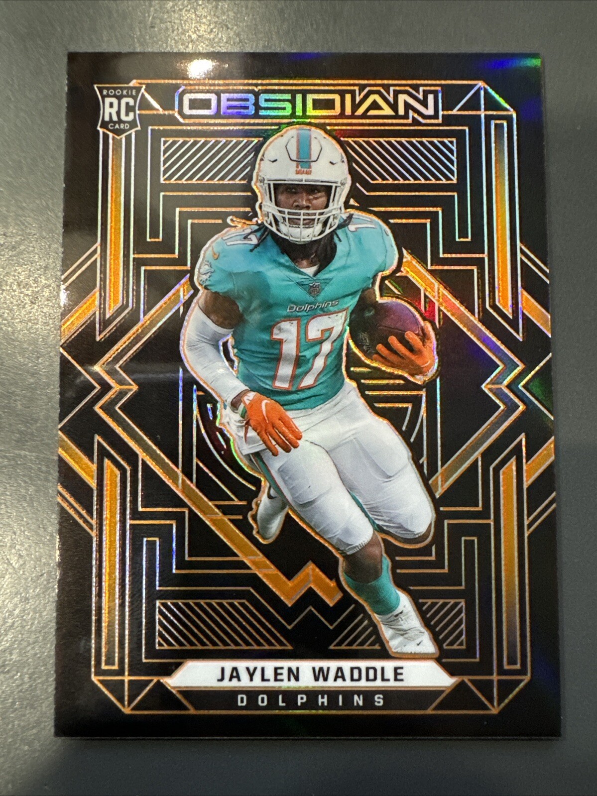 2021 Panini Obsidian #113 Jaylen Waddle /75 RC Miami Dolphins 🔥🔥