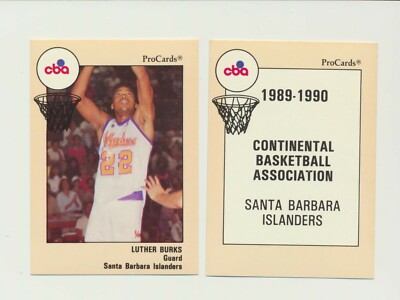 Partial Team Set of 1989/90 ProCards CBA  Santa Barbara Islanders  (PEO)
