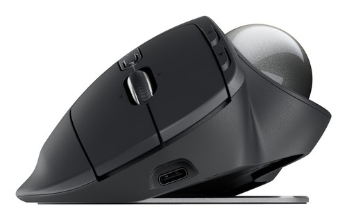 Logitech Mouse Ottico con Trackball Wireless + Bluetooth 2048 DPI 910-007260 - Foto 4 di 5