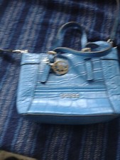 Guess Turquoise Blue Purse/Crossbody/ Pocketbook Adjustable And Top Handles