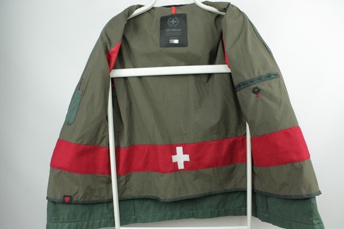 Strellson Swiss Cross Combat Military Green Casual Jacket Men's Regular 48 / M - Picture 10 of 15