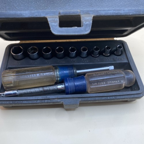 CRAFTSMAN 1/4 Antrieb Steckschlüssel & Spinner Set Kreis V Krone Logo - Bild 2 von 2