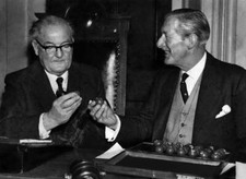 Image of David Wiseman Chairman Cup committee Arthur Drewry Chairman FA Cou- Old Photo