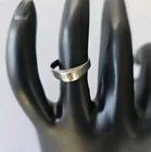 VINTAGE STERLING SILVER UNIQUE MODERNEST CONVEX DESIGN RING SZ 4.25 925