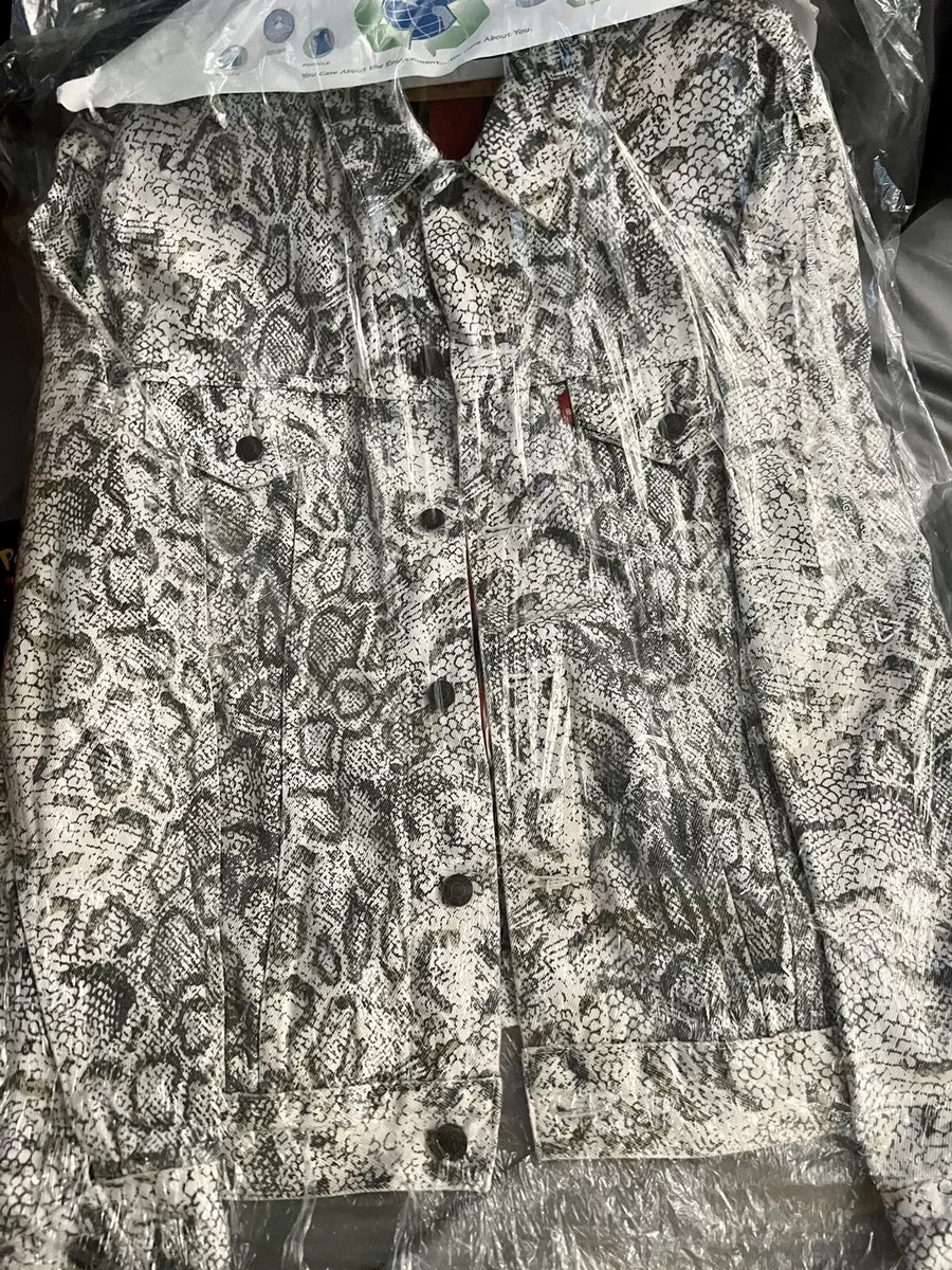 Supreme Levis Snakeskin Trucker jacket large