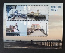 GB 2014 MNH BRITISH PIERS Seaside Mini Miniature Sheet with Free UK P&P