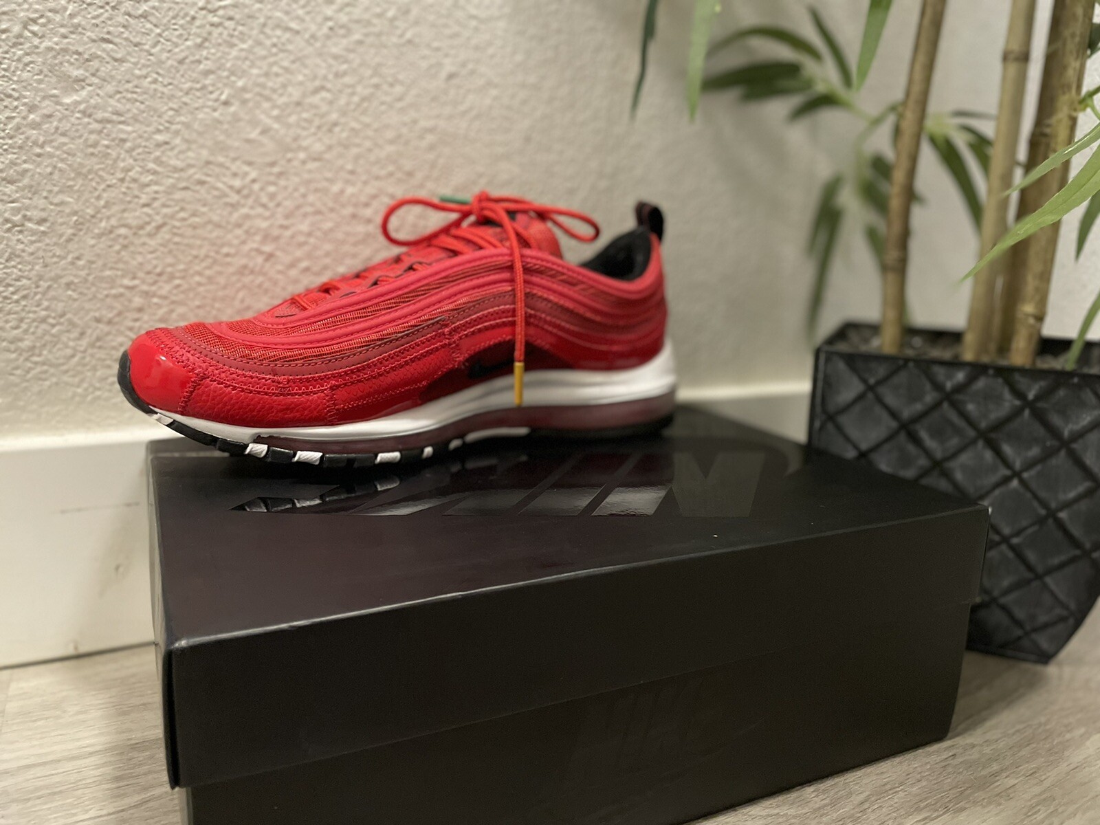 nike air max 97 red patchwork