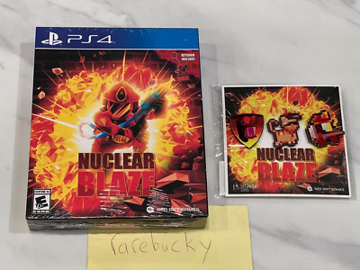 Nuclear Blaze Launch Edition w/Keychain + Pins (PS4) NEW SEALED MINT, RARE US!