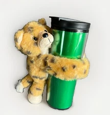 Wild Republic Huggers Cheetah Leopard Wrist Snap Bracelet Plush Toy Animal