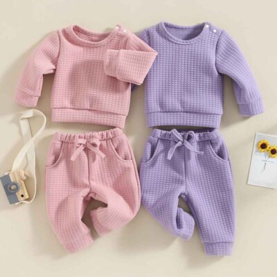 Newborn Baby Girls Boys Clothes Sweatsuit Set Tracksuit Tops