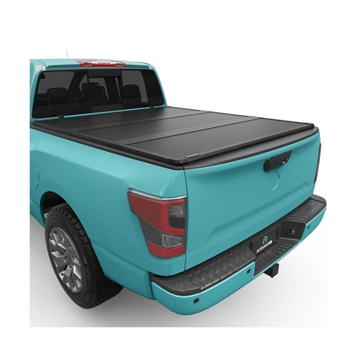 AUTOSAVER88 FRP Hard Trifold Truck Bed Tonneau Cover Compatible with