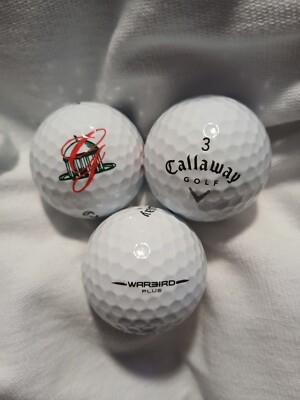 Greenbrier (WV) Golf Club Callaway Logo Sleeve of Three (3) Golf Balls