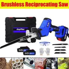 Reciprocating Saw with 4 Blades Portable Rechargeable Metal Wood Cutting Tool US