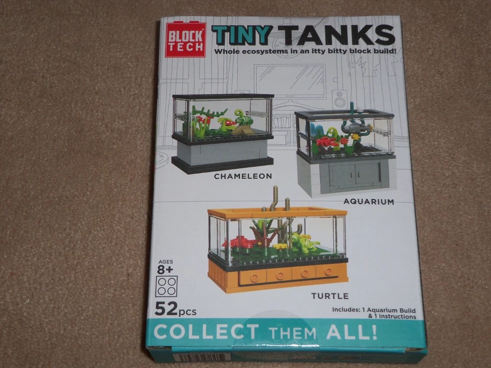 NUEVO, TINY TANKS ACUARIO 52 PIEZAS JUEGO DE BLOQUES, BLOCK TECH Foto 2 de 2