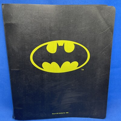 Vintage Batman 3 Ring Binder 1964 TM and DC Comics Original Authentic Logo Cover