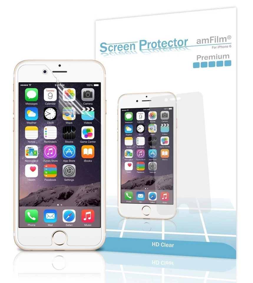 Brand New Premium Screen Protector amFilm For Iphone 6 HD Clear USA Ship - Image 3 of 4