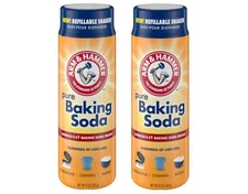 Arm & Hammer Pure Baking Soda 12 Oz. Refillable Shaker - Pack of 2