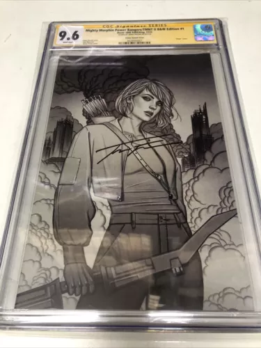 Mighty Morphin Power Rangers/TMNT II (2023) #1 ( CGC 9.6 SS) Signed Jenny Frison
