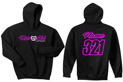 MOTO GIRL HOODIE SWEAT SHIRT CHILD YOUTH MX JUST RIDE MOTOCROSS YZ CR KX KTM