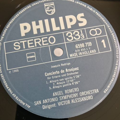 Rodrigo - Concierto De Aranjuez & Andaluz - Los Romeros 2LP Philips Box Set NM - Picture 6 of 12