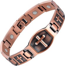 Pulsera de cobre puro para mujer, con im n ultrarresistente