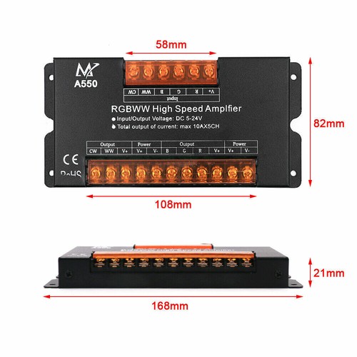 Wifi controller RGB+CCT RGB RGBW RGBWW LED Strip High Speed 50A Signal Amplifie - Picture 11 of 16