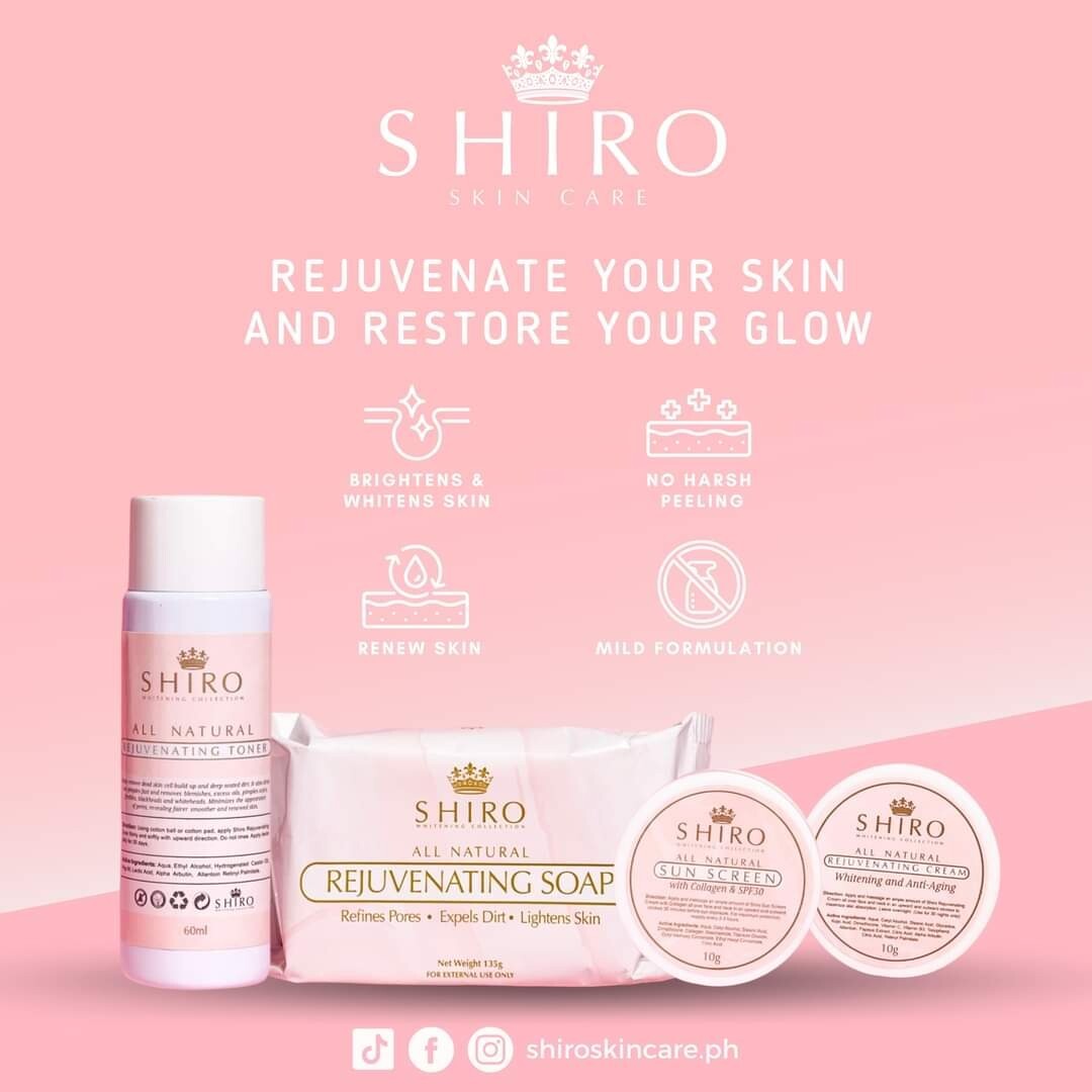 shiro japan glutathione Shiro Rejuvenating Set