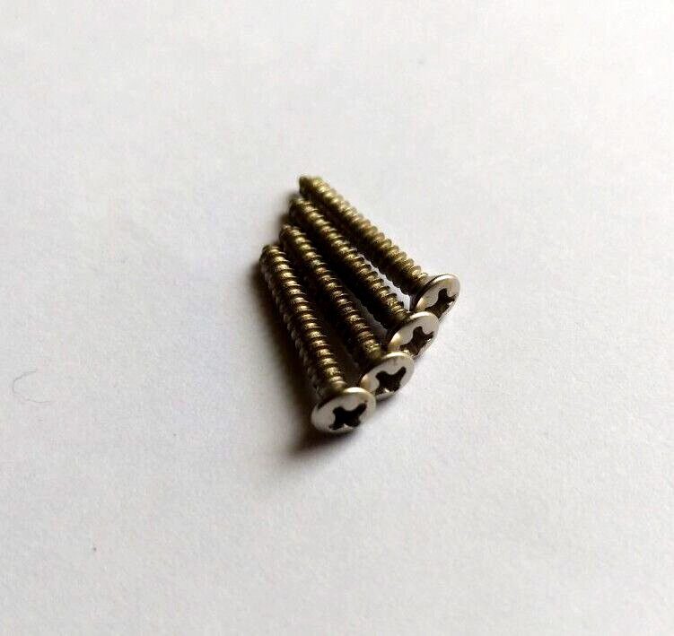 4 Göldo Humbucker Frame Screws, Long Nickel