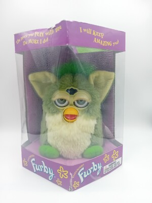Furby Original 1999 Green Frog Vintage NEU VERSIEGELT Originalverpackt