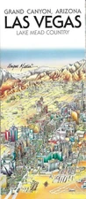Map of Las Vegas, Nevada, by Unique Media, Folded Artistic Illustrated Map