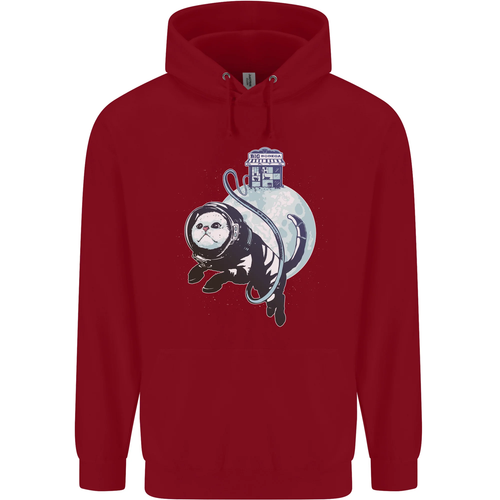 Space Astronaut Cat Funny Childrens Kids Hoodie - Picture 4 of 88