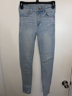 American Eagle Hi Rise Jegging 2 Regular Light Washed Jeans