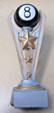 Billiards Trophy 8 Ball Pool Table APA 3 STAR 8 INCHES