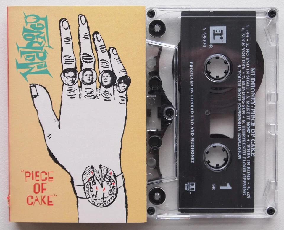 MUDHONEY - PIECE OF CAKE (REPRISE 9450904) 1992 USA CASSETTE TAPE GRUNGE ALT - Image 1 of 4
