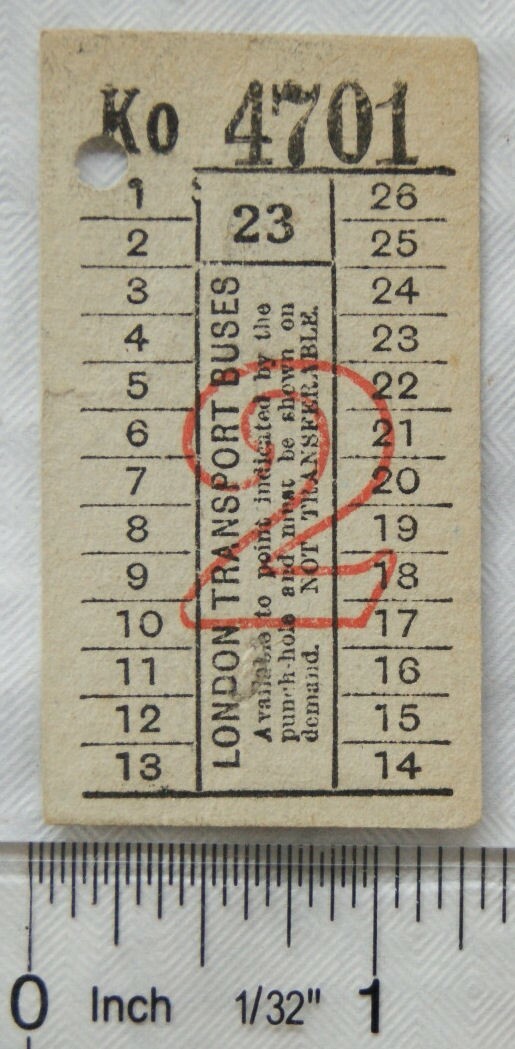 【GM busesセット】◆イギリス ヴィンテージ バス ロールチケット 2個 イギリスヴィンテージバスチケットアソートセット【12枚】 - Cheri