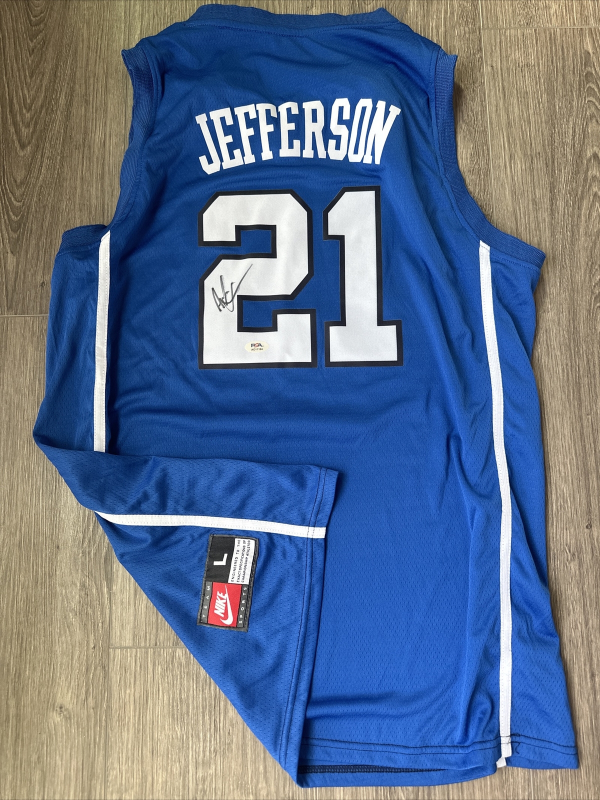 Amile Jefferson Autographed Signed Duke Blue Devils Jersey! Psa Coa 