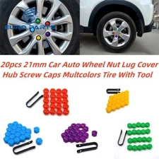 20Pcs Wheel Nut Bolt Cover Caps Wheel Nut Lug Dust Bolt Rims Tire 17mm