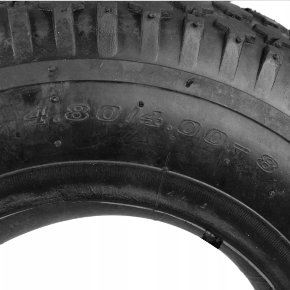Schubkarren Reifen-Decke 2PR, 4PR, 6PR – mit/ohne Schlauch 4.80/4.00-8 Schwarz - Bild 3 von 4