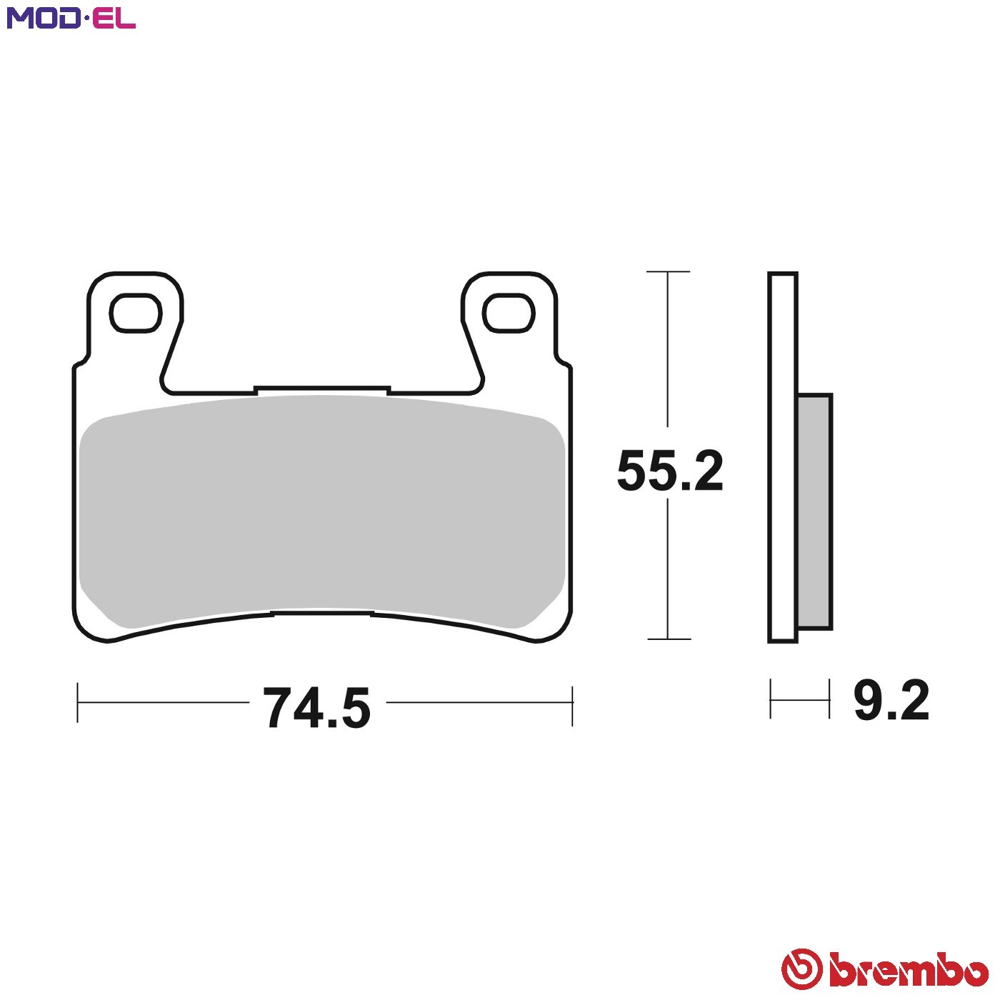 BRAKE PAD SET DISC BRAKE 07HD20SA - Image 54