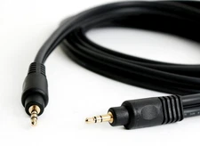 Gold Plated 6ft Premium 3.5mm Stereo Audio Cable - Male to Male Auxiliary Cord