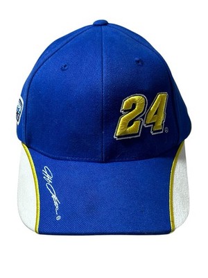 Vintage Jeff Gordon #24 NASCAR Hat Hook & Loop Blue Pepsi Racing Select View Cap