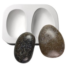 7"X 5" Deep 2.25" River Rocks Mold Glass Fusing