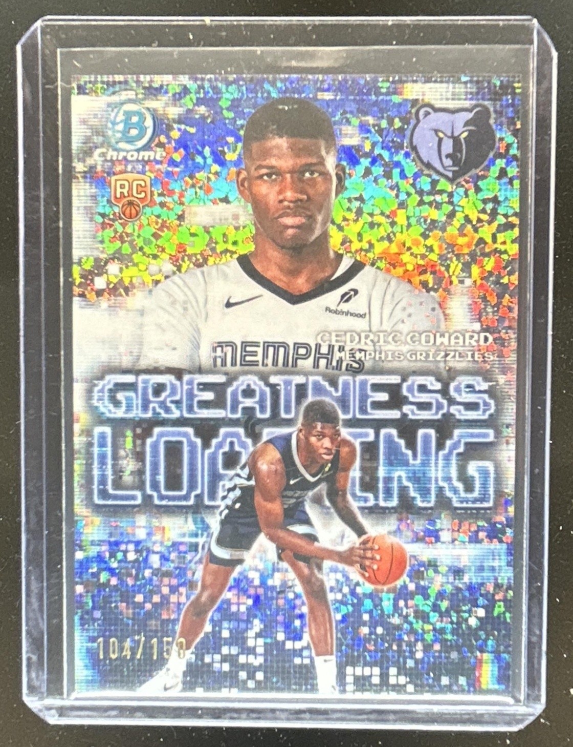 2025-26 Bowman Cedric Coward Chrome Greatness Loading RC Mini Diamond #/150