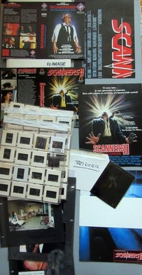 SCANNERS 2 german 1991 VHS Press Kit Folder FX Photos Slides Lobby Cards Poster