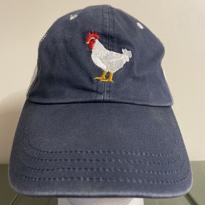 Bell & Evans White Chicken Hat Meshback Trucker Snapback Cap Adjustable USA MADE