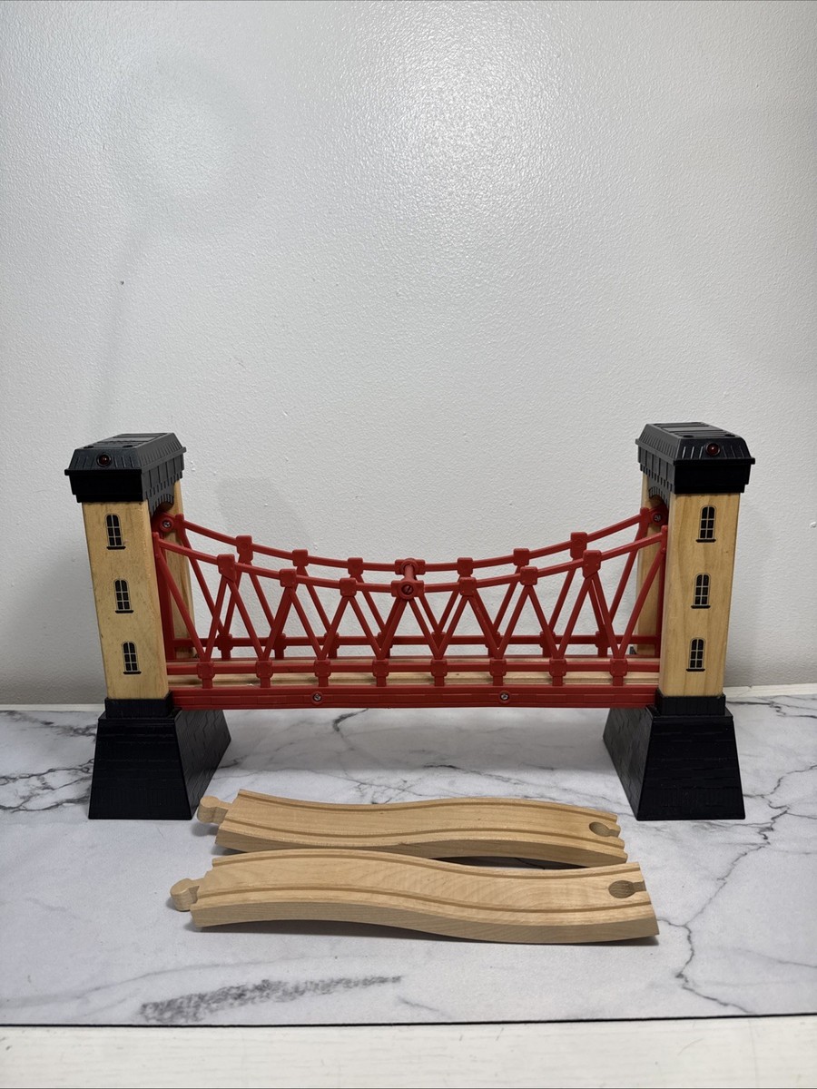 Locorico - 4 Stacks Of Wooden Train Bridges (2 Floors