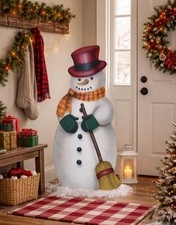 Boardwalk Original 46β Snowman with Broom Made in the USA Hand Signed/Dated