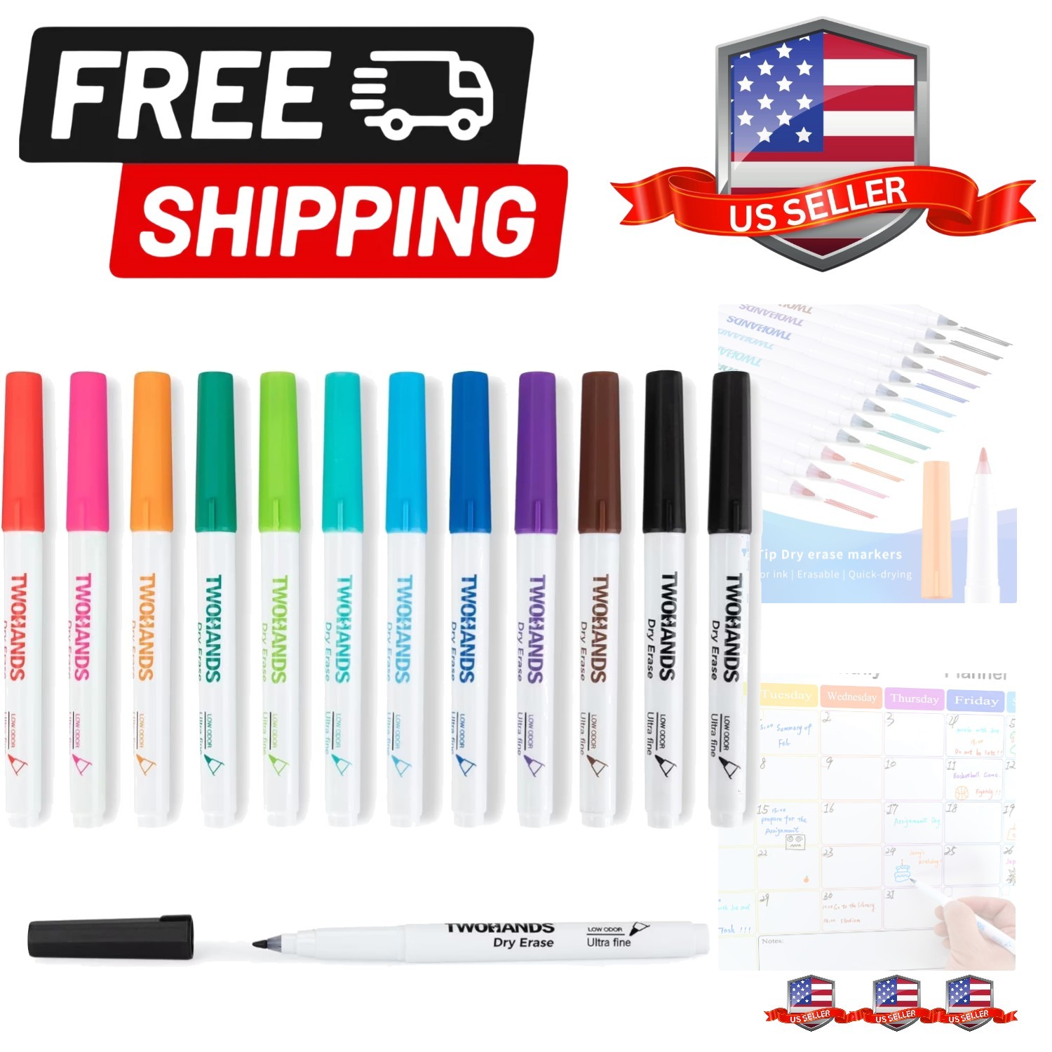 Ultra Fine Tip,0.7mm,low Odor,extra Fine Point,11 Assorted .